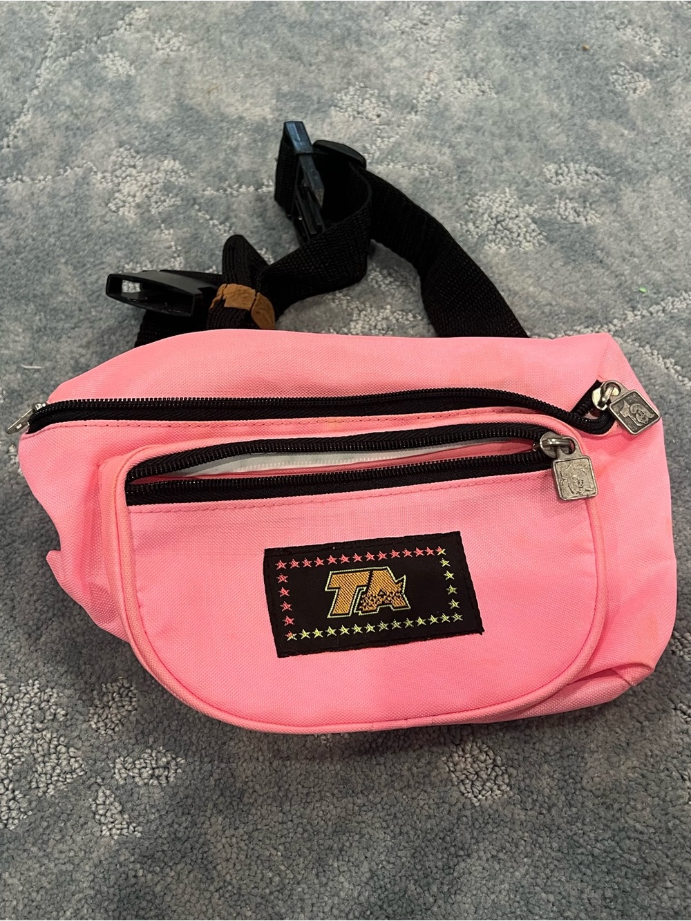 Vintage Pink Belt Bag with Star Patch TA